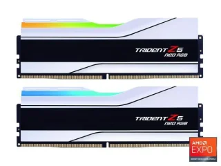 G.Skill Trident Z5 Neo RGB 64 GB - 2 x 32GB, DDR5 288-pin DIMM, 6000MT/s, CL28, White / Black color