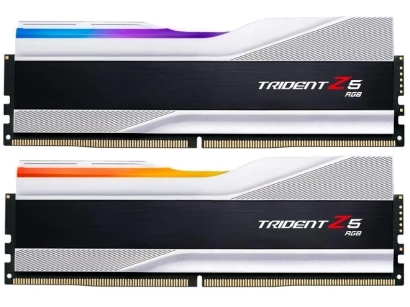 G.Skill Trident Z5 RGB 32 GB - 2 x 16GB, DDR5 288-pin DIMM, 8000MT/s, CL38, Silver / Black color - Featured Image