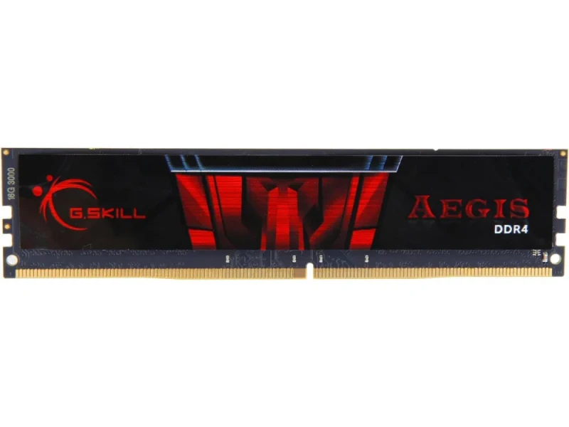 G.Skill Aegis 16 GB - 1 x 16GB, DDR4 288-pin DIMM, 3000MT/s, CL16, Red / Black color - Featured Image