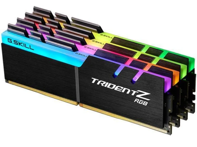 G.Skill Trident Z RGB 32 GB - 4 x 8GB, DDR4 288-pin DIMM, 4000MT/s, CL18, Black color - Featured Image