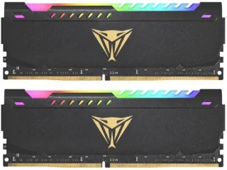 Patriot Viper Steel RGB 64 GB - 2 x 32GB, DDR4 288-pin DIMM, 3600MT/s, CL20, Black color