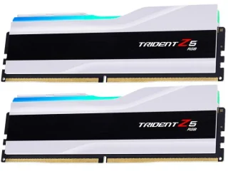 G.Skill Trident Z5 RGB 32 GB - 2 x 16GB, DDR5 288-pin DIMM, 8000MT/s, CL38, Black / White color