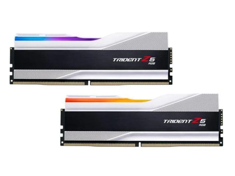 G.Skill Trident Z5 RGB 32 GB - 2 x 16GB, DDR5 288-pin DIMM, 7600MT/s, CL36, Silver / Black color - Featured Image