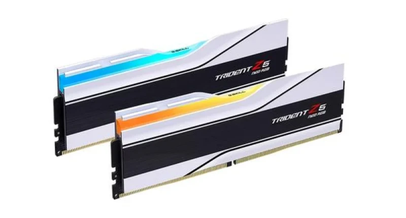 G.Skill Trident Z5 Neo RGB 32 GB - 2 x 16GB, DDR5 288-pin DIMM, 8000MT/s, CL38, Silver / Black color - Featured Image