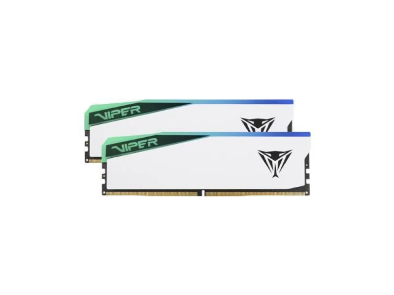 Patriot Viper Elite 5 RGB 64 GB - 2 x 32GB, DDR5 288-pin DIMM, 6200MT/s, CL42, White color - Featured Image