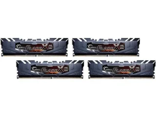 G.Skill Flare X 32 GB - 4 x 8GB, DDR4 288-pin DIMM, 3200MT/s, CL16, Black color