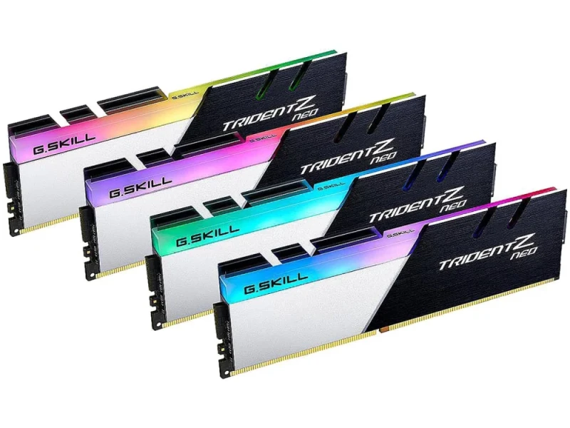 G.Skill Trident Z Neo 64 GB - 4 x 16GB, DDR4 288-pin DIMM, 3600MT/s, CL18, Silver / Black color - Featured Image