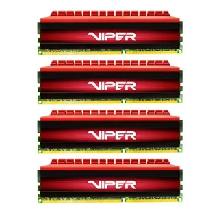 Patriot Viper 4 16 GB - 4 x 4GB, DDR4 288-pin DIMM, 2666MT/s, CL15, Black / Red color