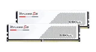 G.Skill Ripjaws S5 32 GB - 2 x 16GB, DDR5 288-pin DIMM, 6400MT/s, CL36, White color