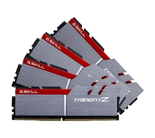 G.Skill Trident Z 32 GB - 4 x 8GB, DDR4 288-pin DIMM, 3300MT/s, CL16, Red / Silver color