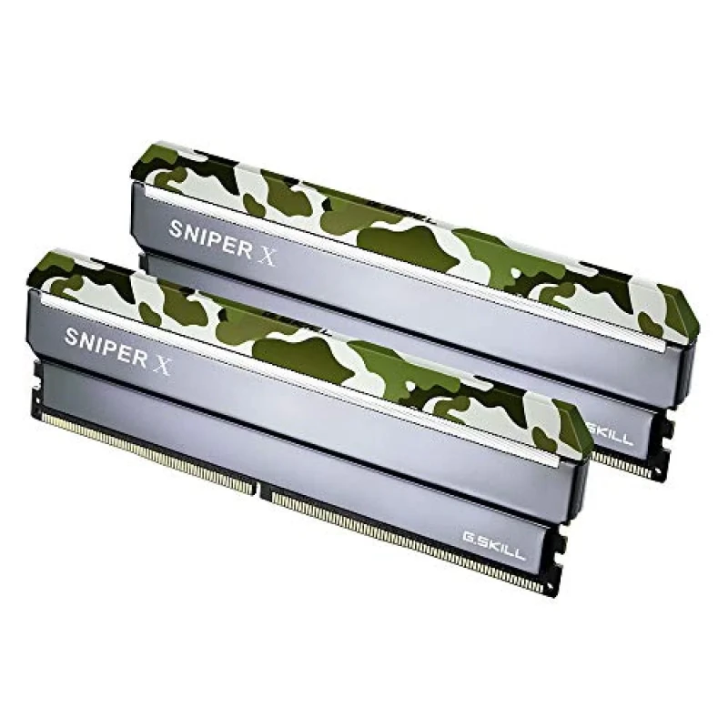 G.Skill Sniper X 32 GB - 2 x 16GB, DDR4 288-pin DIMM, 2400MT/s, CL17, Black / Camo color - Featured Image