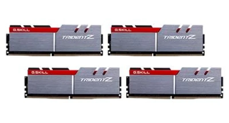 G.Skill F4-4000C18Q-32GTZ 32 GB - 4 x 8GB, DDR4 288-pin DIMM, 4000MT/s, CL18, Gray / Red color - Featured Image