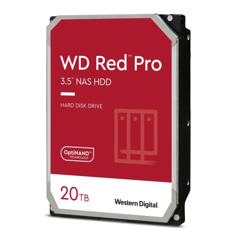 Western Digital WD Red Pro - 20 TB 7200 RPM, SATA 6.0 Gb/s, 3.5", 512 MB Cache memory - Featured Image