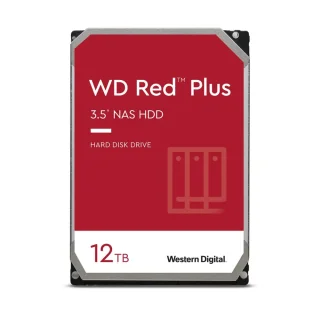 Western Digital Red Plus - 12 TB 7200 RPM, SATA 6.0 Gb/s, 3.5", 256 MB Cache memory