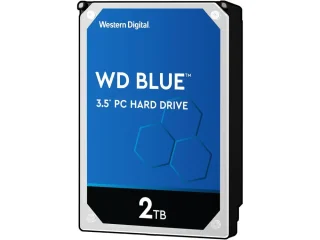 Western Digital Blue - 2 TB 5400 RPM, SATA 6.0 Gb/s, 3.5", 256 MB Cache memory