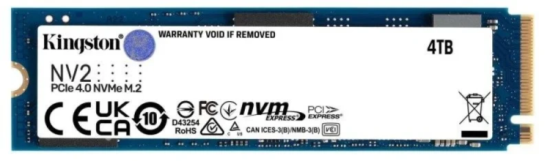 Kingston NV2 - 4 TB SSD, M.2 PCIe 4.0 X4, M.2-2280 - Featured Image