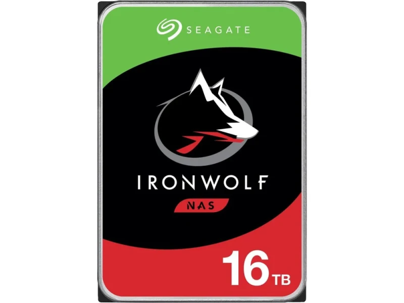 Seagate IronWolf NAS - 16 TB 7200 RPM, SATA 6.0 Gb/s, 3.5", 256 MB Cache memory - Featured Image