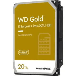 Western Digital Gold - 20 TB 7200 RPM, SATA 6.0 Gb/s, 3.5", 512 MB Cache memory
