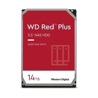Western Digital Red Plus - 14 TB 7200 RPM, SATA 6.0 Gb/s, 3.5", 512 MB Cache memory