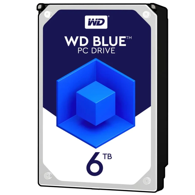 Western Digital Blue - 6 TB 5400 RPM, SATA 6.0 Gb/s, 3.5", 256 MB Cache memory - Featured Image