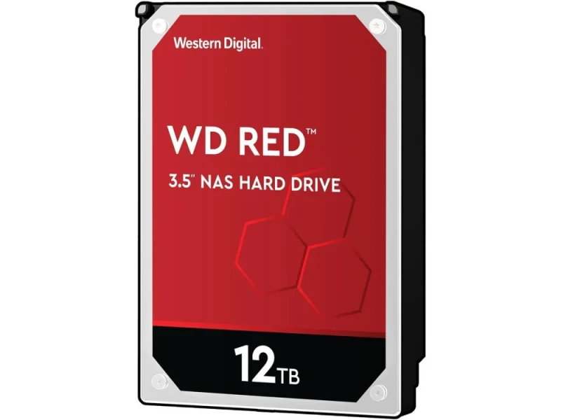 Western Digital Red - 12 TB 5400 RPM, SATA 6.0 Gb/s, 3.5", 256 MB Cache memory - Featured Image