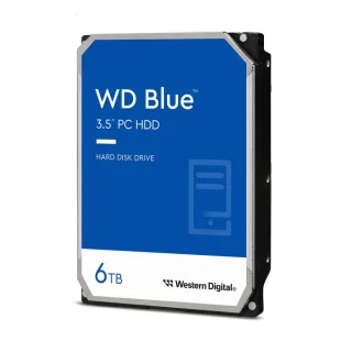 Western Digital Blue - 6 TB 5400 RPM, SATA 6.0 Gb/s, 3.5", 64 MB Cache memory