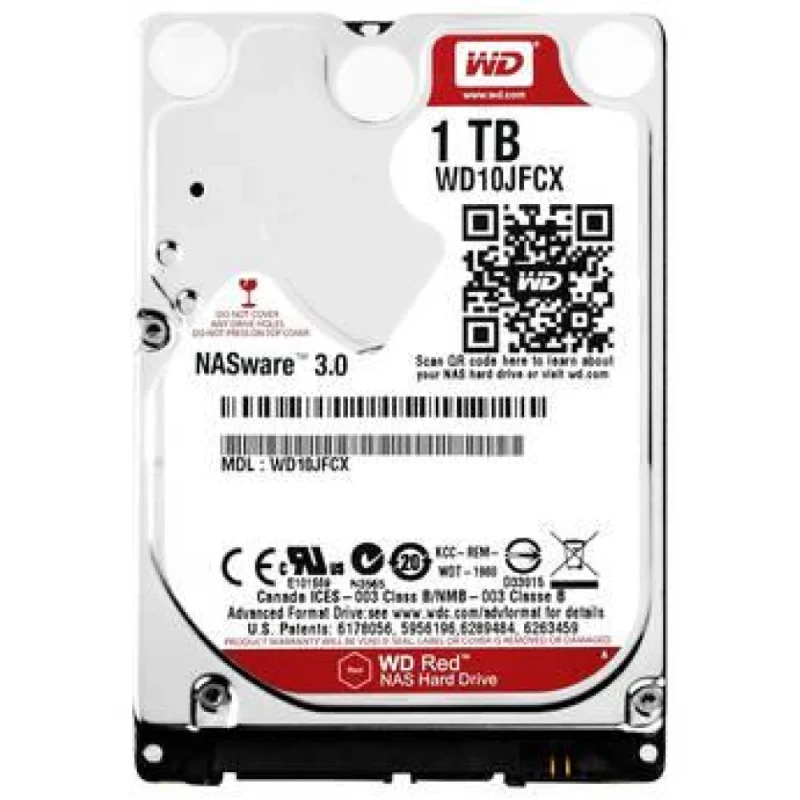 Western Digital Red - 1 TB 5400 RPM, SATA 6.0 Gb/s, 2.5", 16 MB Cache memory - Featured Image