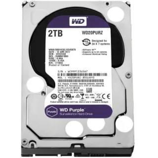 Western Digital Purple - 2 TB 5400 RPM, SATA 6.0 Gb/s, 3.5", 64 MB Cache memory