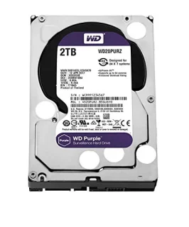 Western Digital Purple - 2 TB 5400 RPM, SATA 6.0 Gb/s, 3.5", 64 MB Cache memory