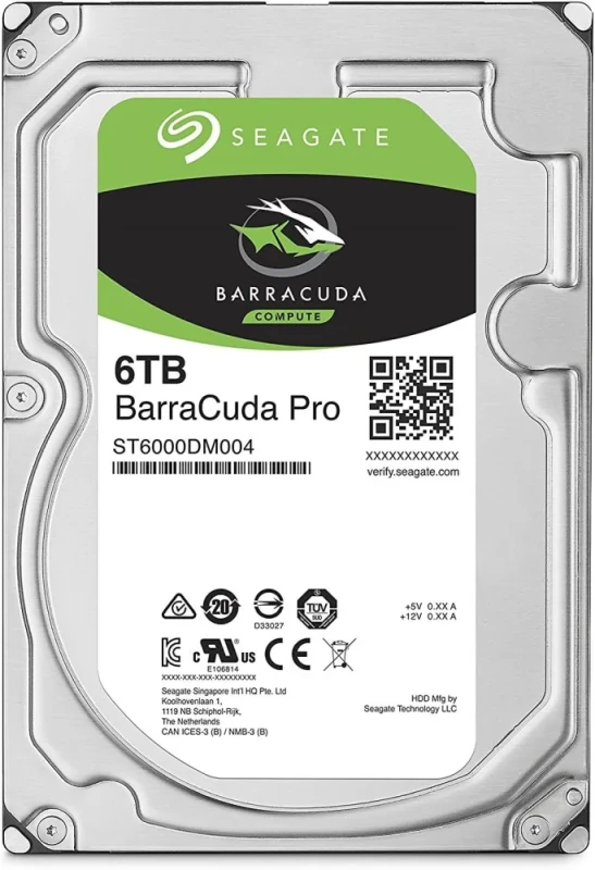 Seagate BarraCuda Pro - 6 TB 7200 RPM, SATA 6.0 Gb/s, 3.5", 256 MB Cache memory - Featured Image
