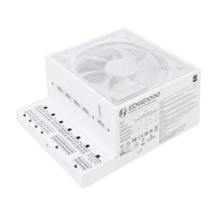 Lian Li EDGE - 1000 W ATX Power Supply, 80+ Platinum, Fully Modular, White Color