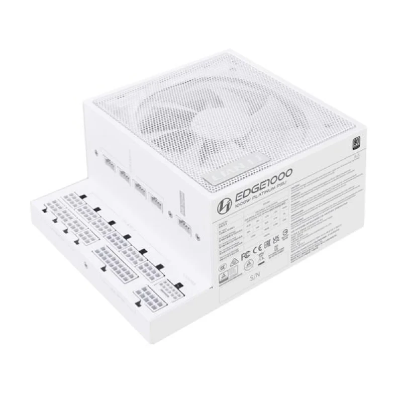 Lian Li EDGE - 1000 W ATX Power Supply, 80+ Platinum, Fully Modular, White Color - Featured Image