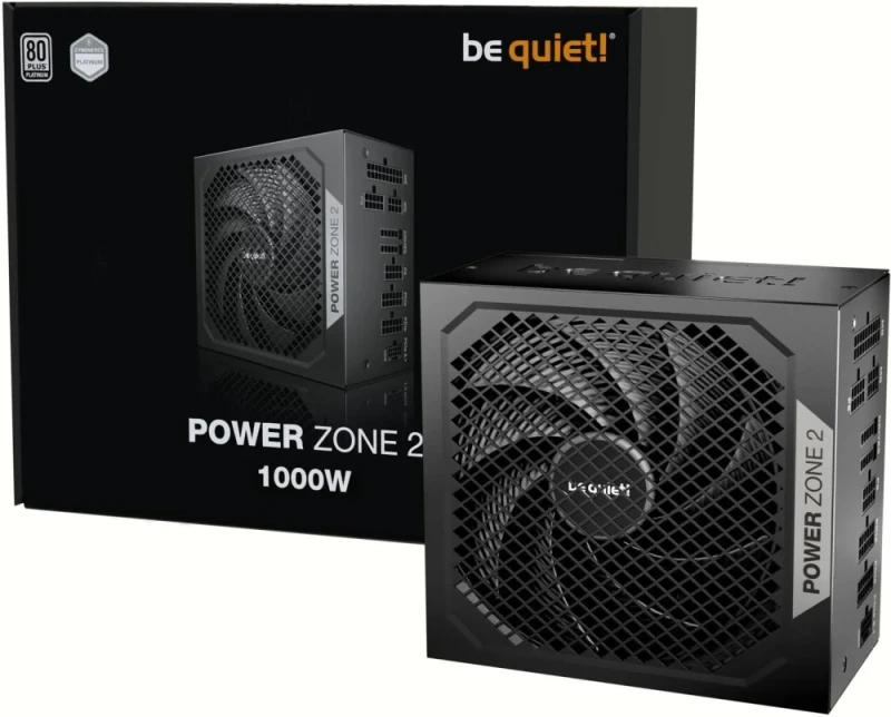 be quiet! Power Zone 2 - 1000 W ATX Power Supply, 80+ Platinum, Fully Modular, Black Color - Featured Image