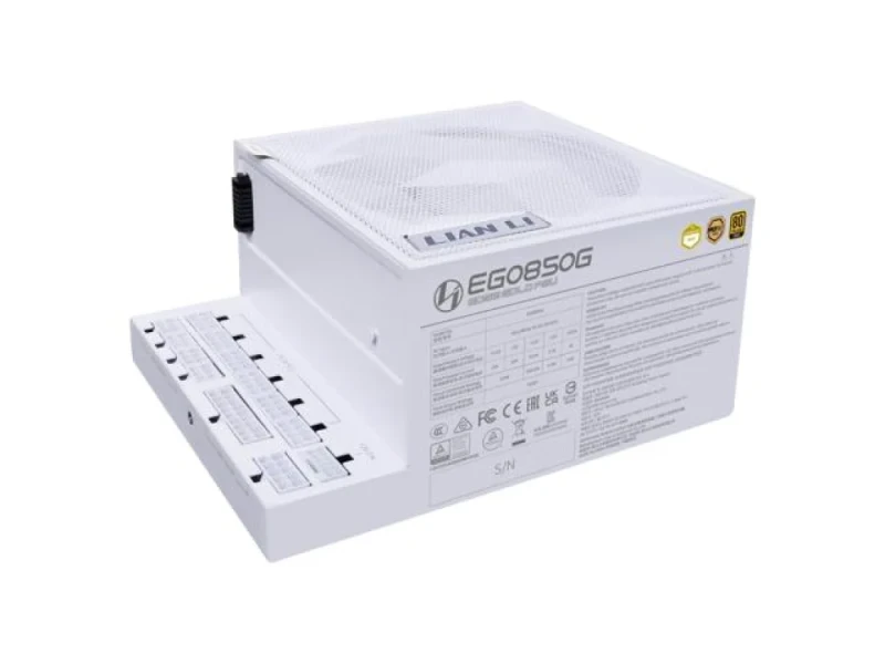 Lian Li EDGE GOLD - 850 W ATX Power Supply, 80+ Gold, Fully Modular, White Color - Featured Image