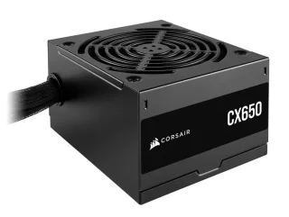 Corsair CX (2023) - 650 W ATX Power Supply, 80+ Bronze, Non-Modular, Black Color