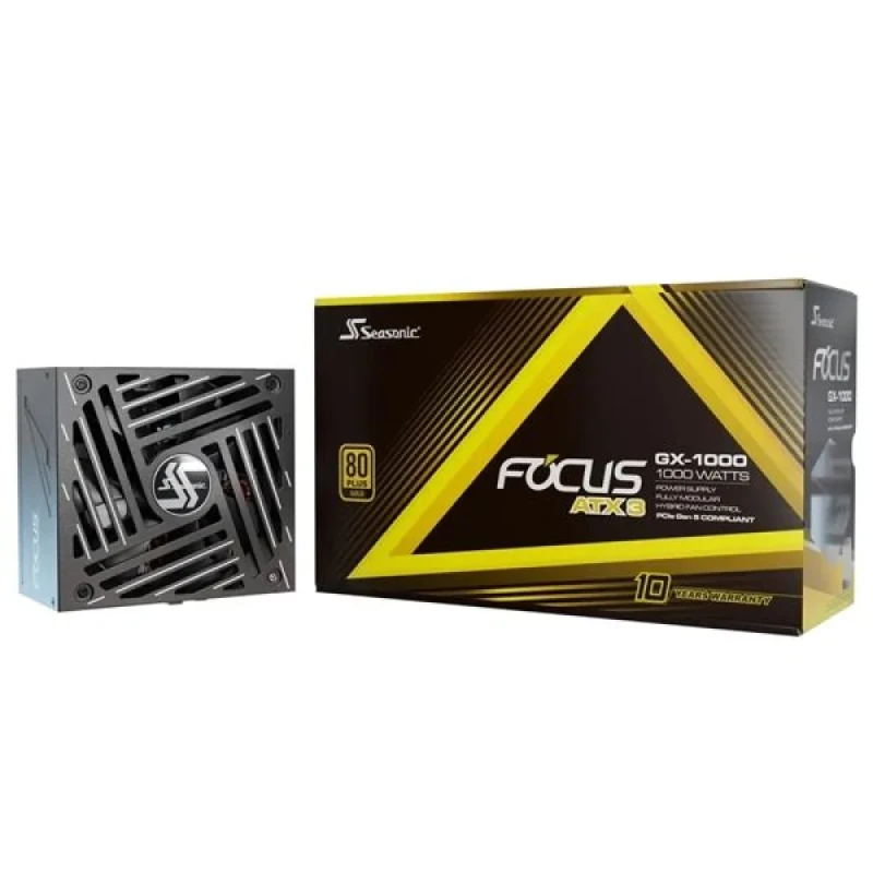 SeaSonic Focus GX V4 ATX 3 (2024) - 1000 W ATX Power Supply, 80+ Gold, Fully Modular, Black Color - Featured Image