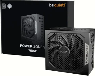 be quiet! Power Zone 2 - 750 W ATX Power Supply, 80+ Platinum, Fully Modular, Black Color