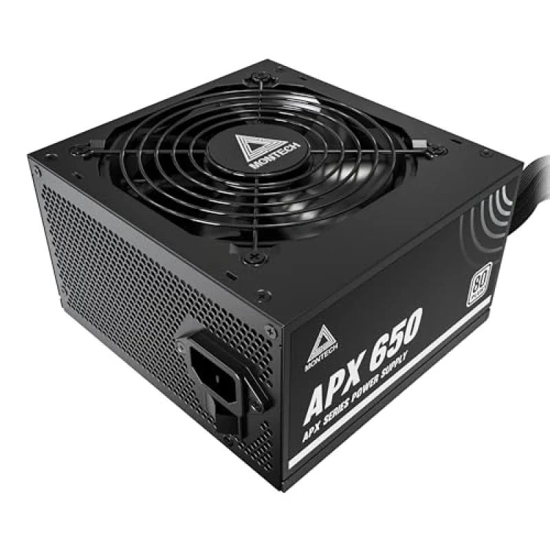 Montech APX - 650 W ATX Power Supply, 80+, Non-Modular, Black Color - Featured Image