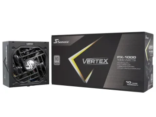 SeaSonic VERTEX PX-1000 - 1000 W ATX Power Supply, 80+ Platinum, Fully Modular, Black / Silver Color