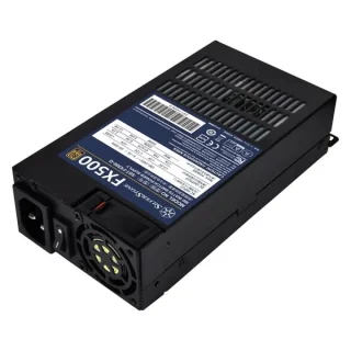 Silverstone FX500-G - 500 W Flex ATX Power Supply, 80+ Gold, Non-Modular, Black Color