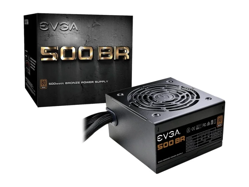 EVGA 500 BR - 500 W ATX Power Supply, 80+ Bronze, Non-Modular - Featured Image