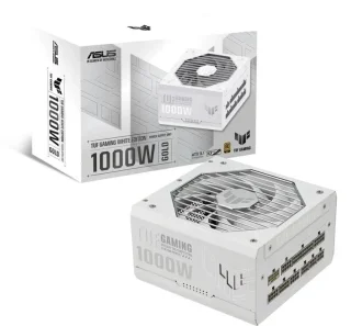 Asus TUF Gaming 1000G - 1000 W ATX Power Supply, 80+ Gold, Fully Modular, White Color