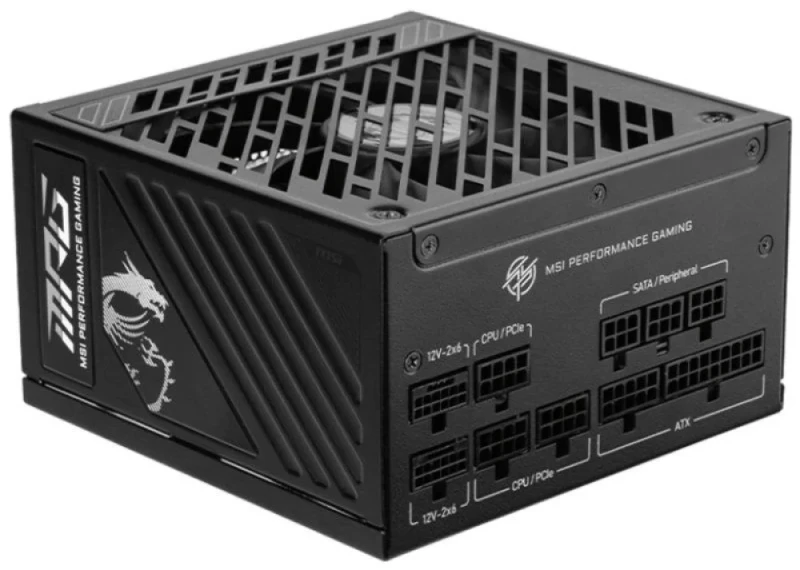 MSI MPG A1250GS PCIE5 - 1250 W ATX Power Supply, 80+ Gold, Fully Modular, Black Color - Featured Image