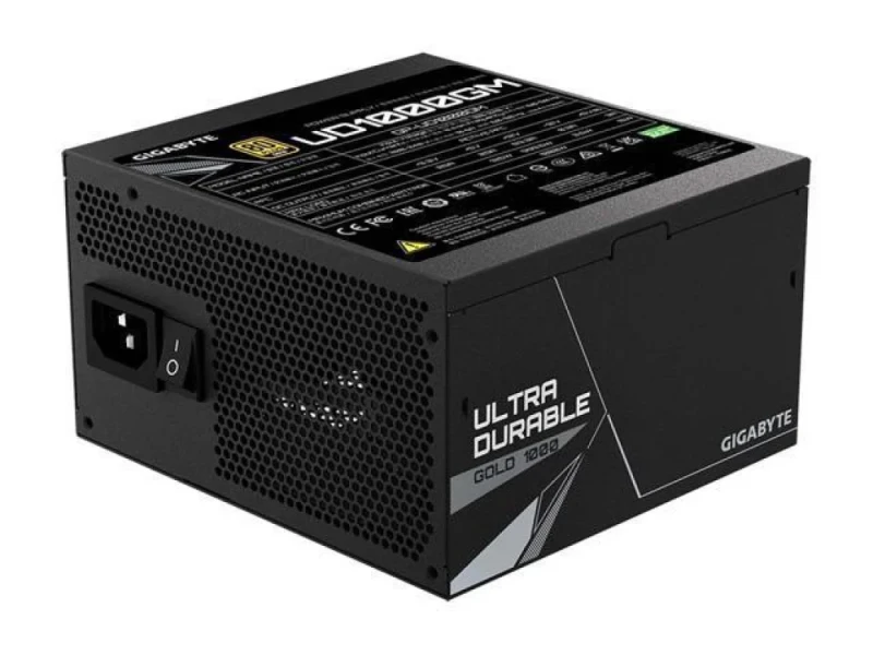 Gigabyte UD1000GM - 1000 W ATX Power Supply, 80+ Gold, Fully Modular, Black Color - Featured Image