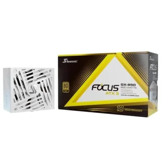 SeaSonic Focus GX V4 ATX 3 (2024) - 850 W ATX Power Supply, 80+ Gold, Fully Modular, White Color