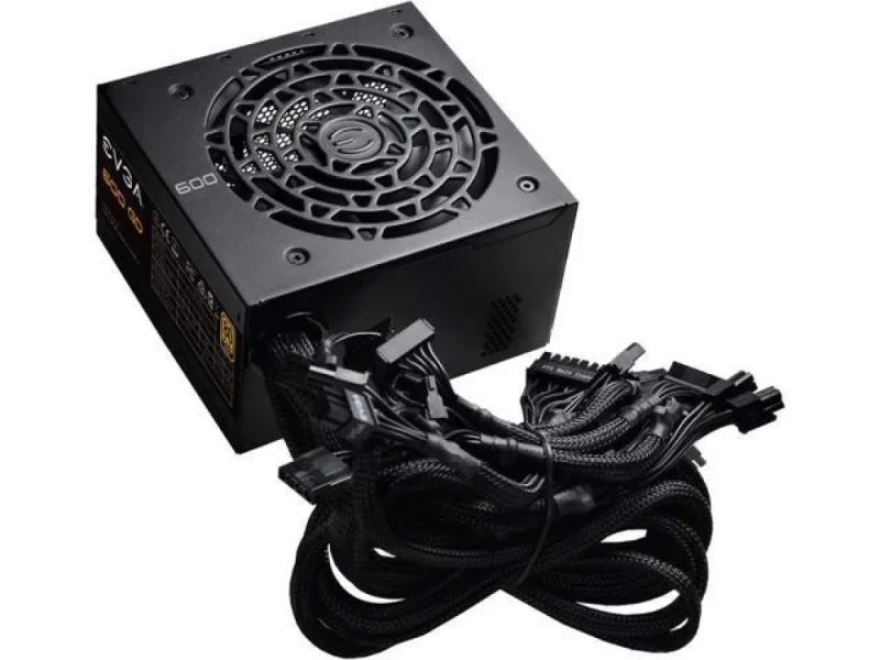 EVGA 600 GD - 600 W ATX Power Supply, 80+ Gold, Non-Modular, Black Color - Featured Image