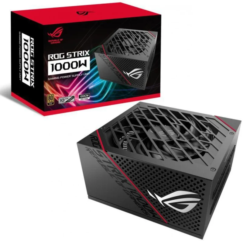 Asus ROG STRIX 1000G - 1000 W ATX Power Supply, 80+ Gold, Fully Modular, Black Color - Featured Image