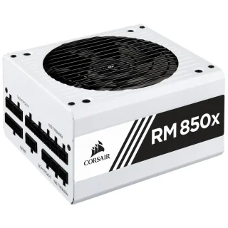 Corsair RM850x (2018) - 850 W ATX Power Supply, 80+ Gold, Fully Modular, White / Black Color