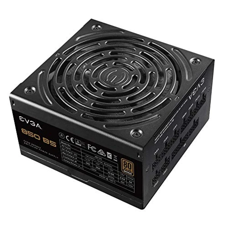 EVGA 850 B5 - 850 W ATX Power Supply, 80+ Bronze, Fully Modular, Black Color - Featured Image