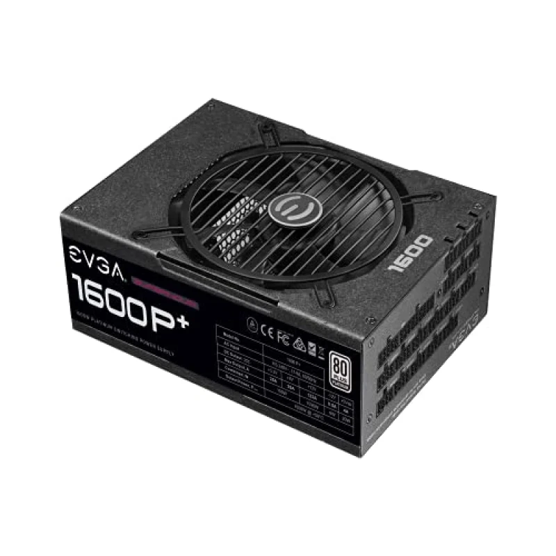 EVGA SuperNOVA 1600 P+ - 1600 W ATX Power Supply, 80+ Platinum, Fully Modular, Black Color - Featured Image
